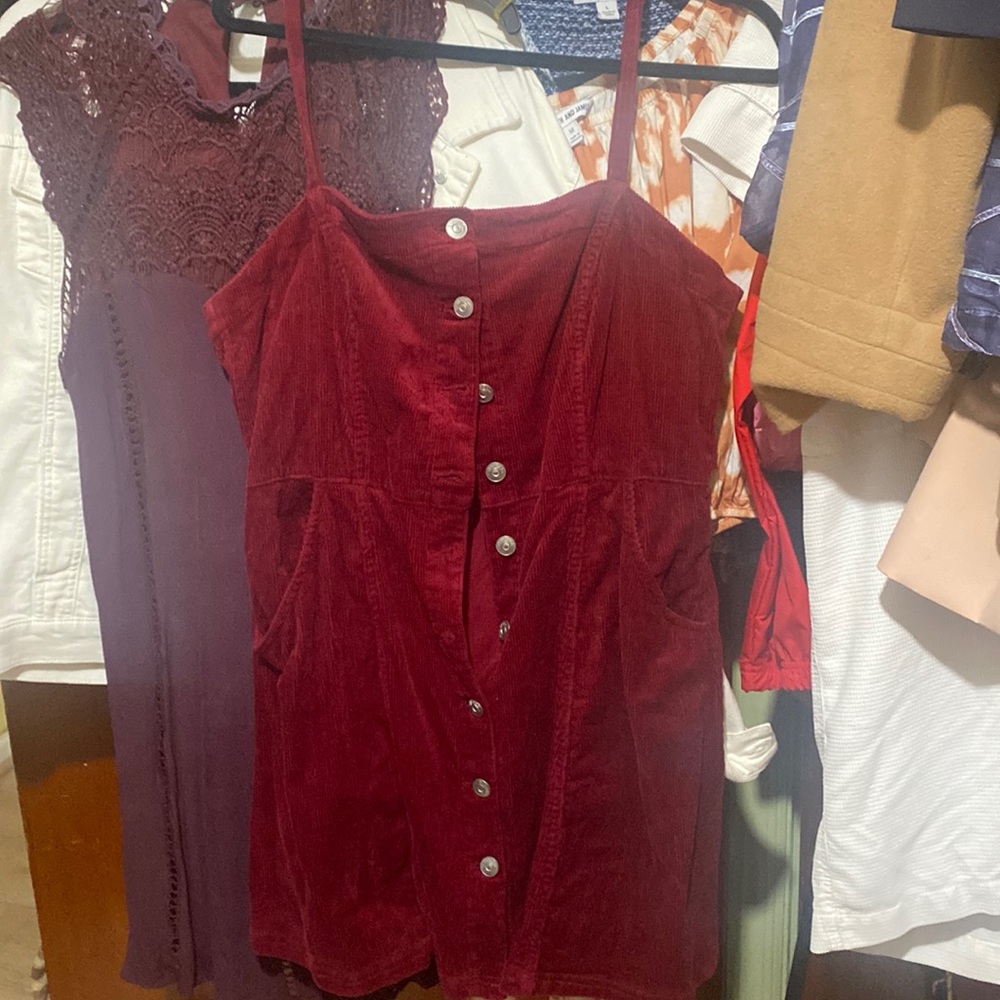 Divided gently worn corduroy dress